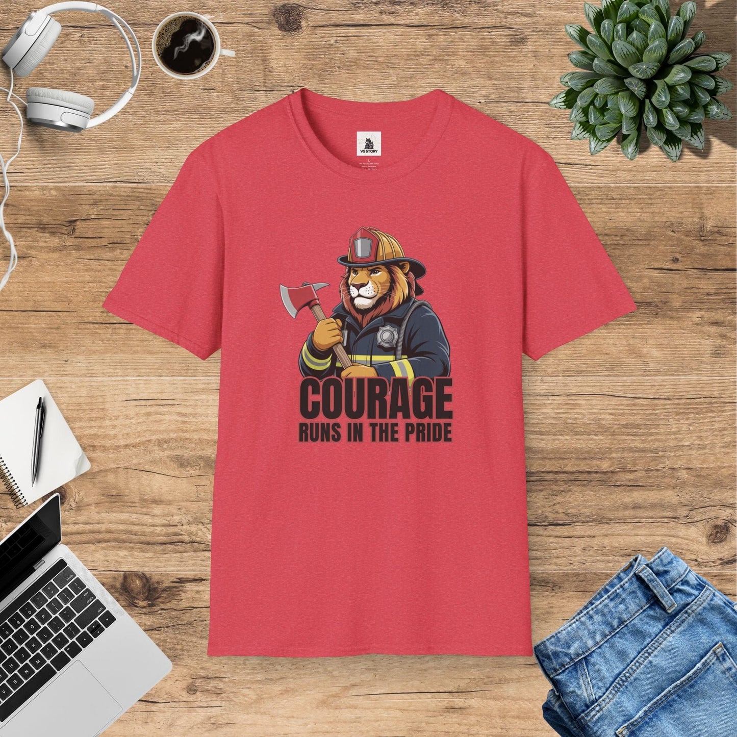 Leo The Firefighter Lion T-Shirt