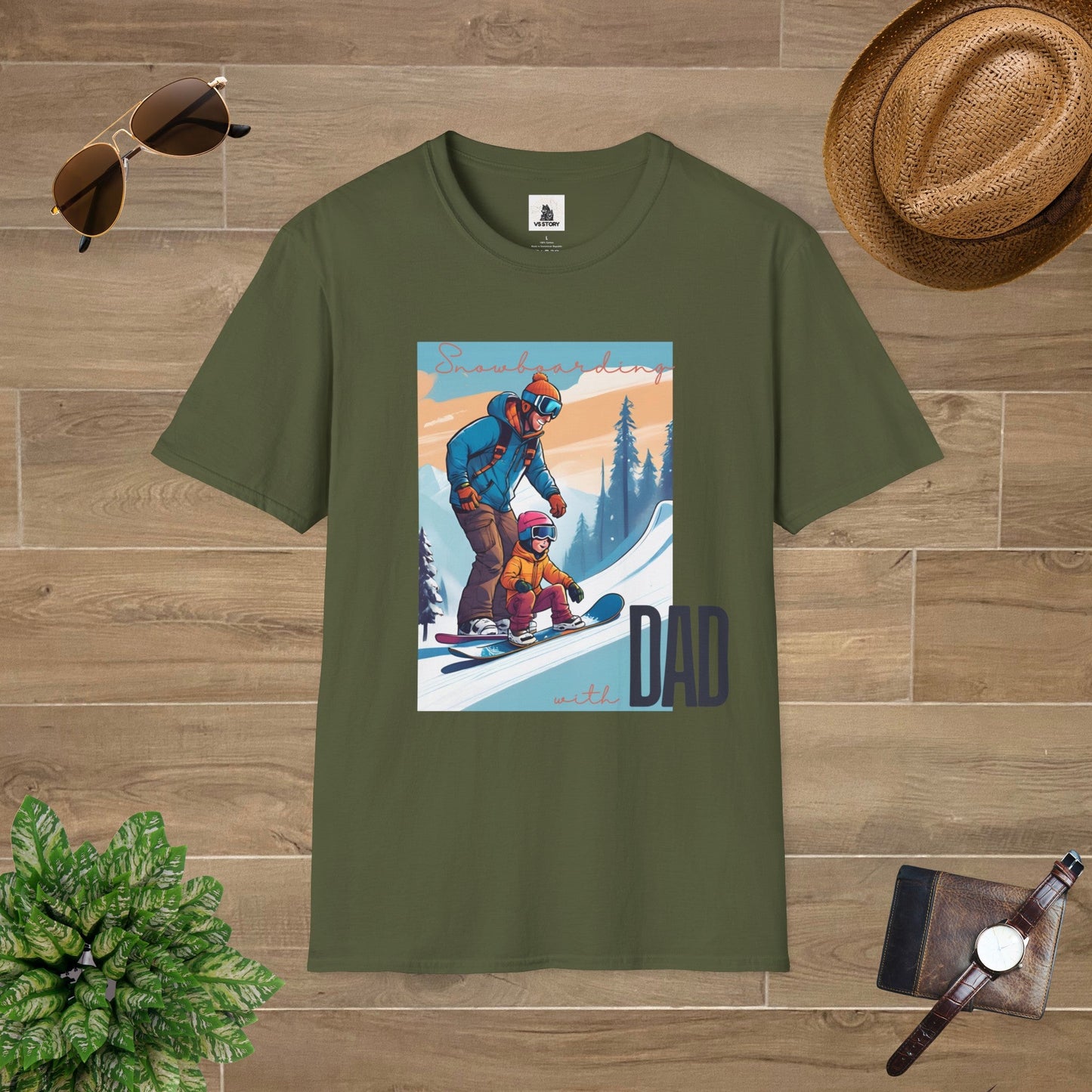 Snowboarding With Dad T-Shirt