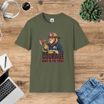 Leo The Firefighter Lion T-Shirt