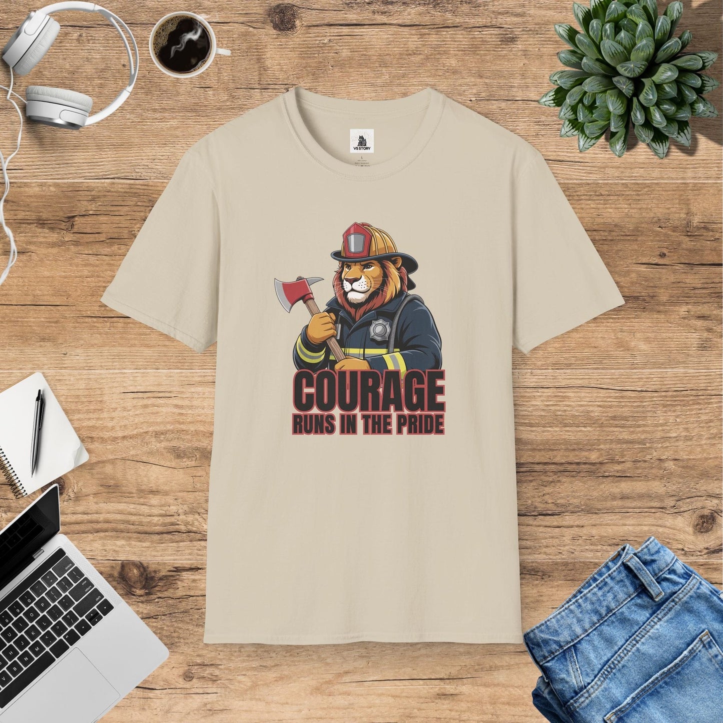 Leo The Firefighter Lion T-Shirt