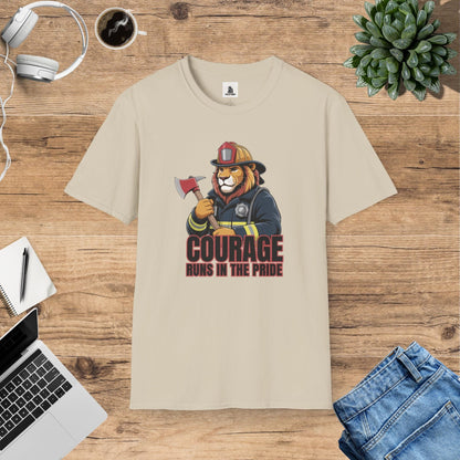 Leo The Firefighter Lion T-Shirt