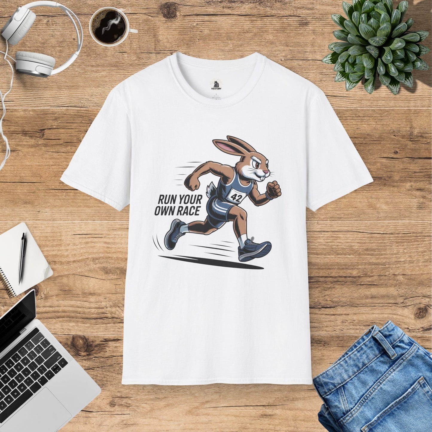 Reggie The Rabbit Marathon Runner T-Shirt