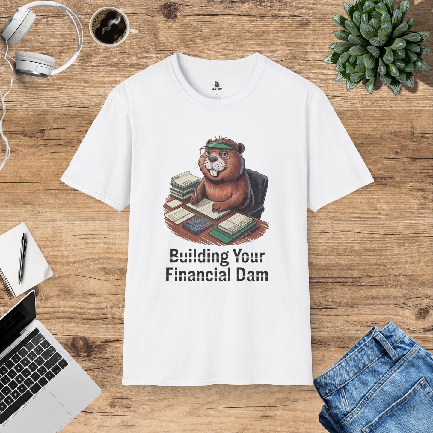 Bartholomew The Bookkeeping Beaver T-Shirt