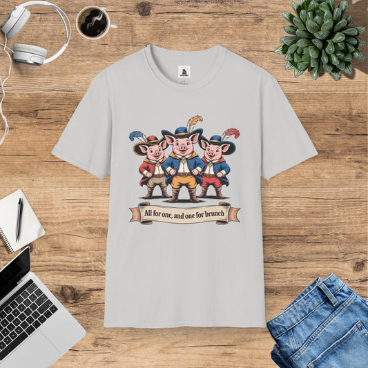 The Three Musketeers - Brotherhood & Adventure Pigs T-Shirt