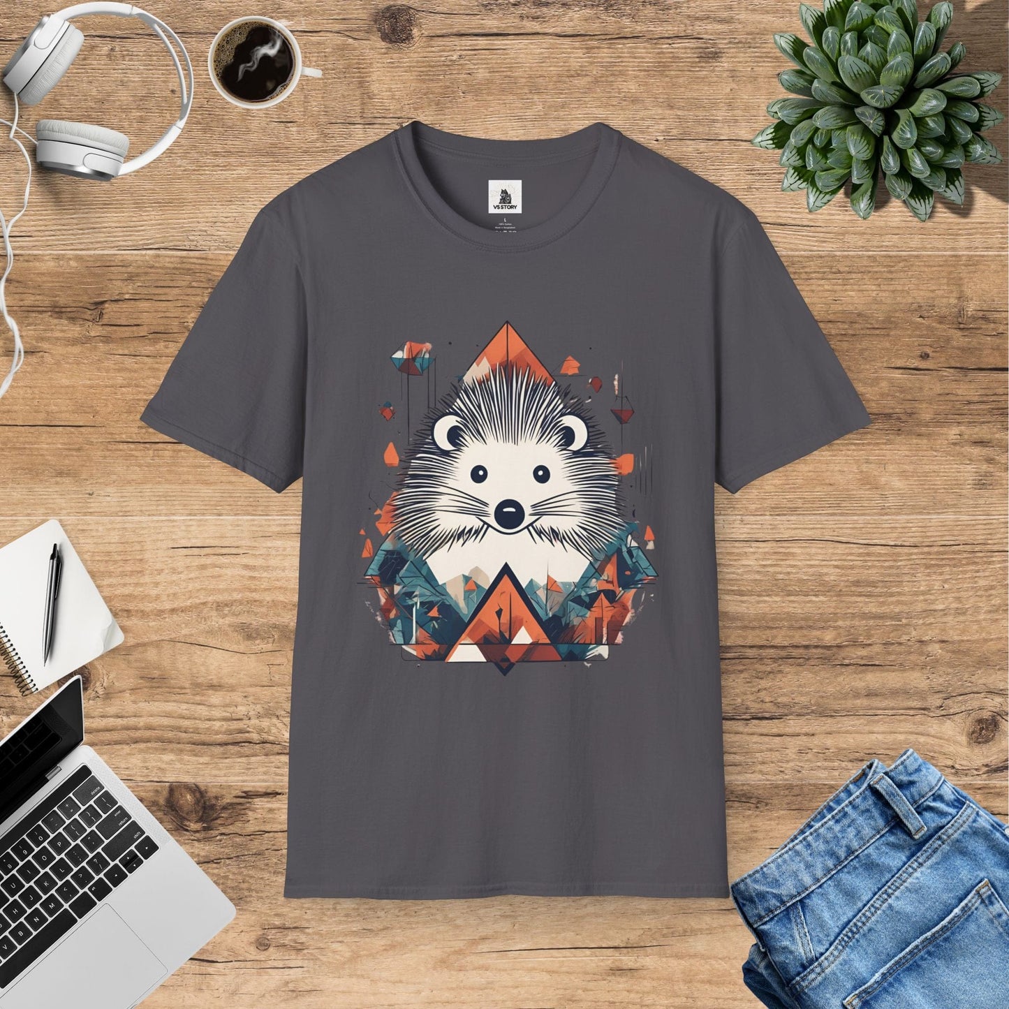 Henrietta the Happy Hedgehog - Small Joys, Big Smiles T-Shirt
