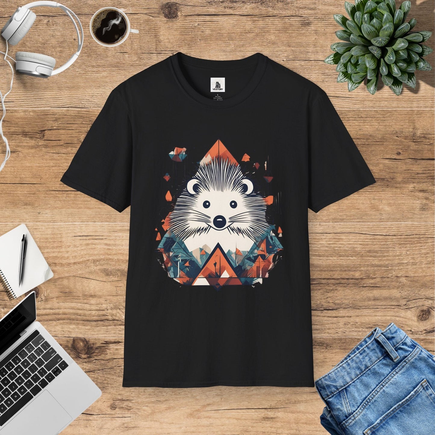 Henrietta the Happy Hedgehog - Small Joys, Big Smiles T-Shirt