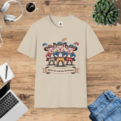 The Three Musketeers - Brotherhood & Adventure Pigs T-Shirt