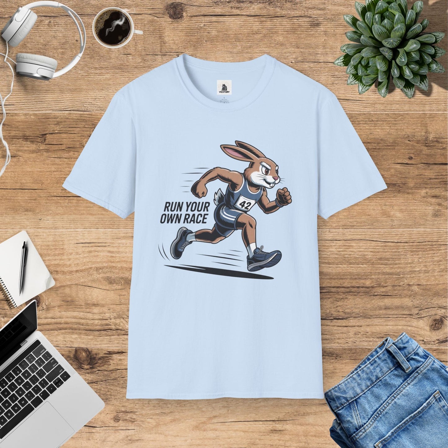 Reggie The Rabbit Marathon Runner T-Shirt