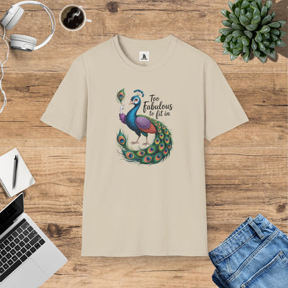 Penelope the Peacock - Too Fabulous To Fit In T-Shirt