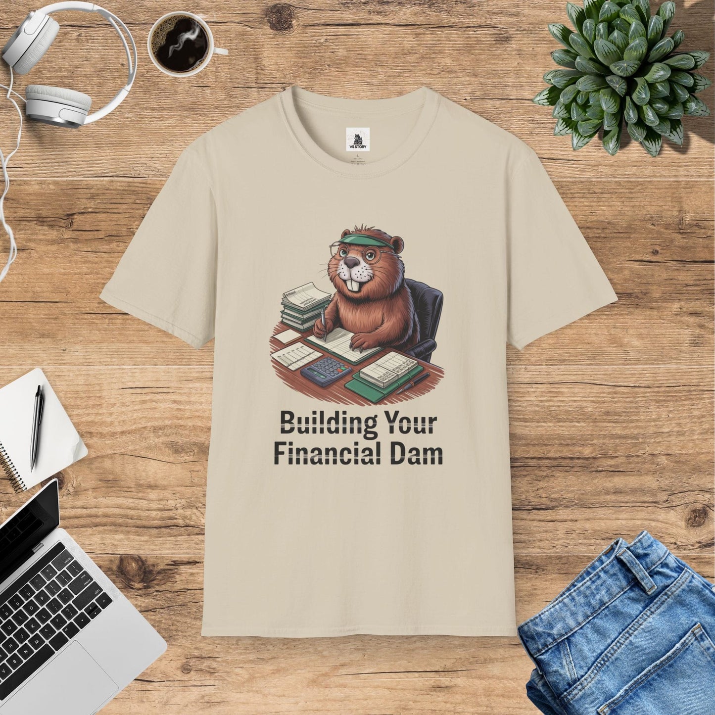 Bartholomew The Bookkeeping Beaver T-Shirt