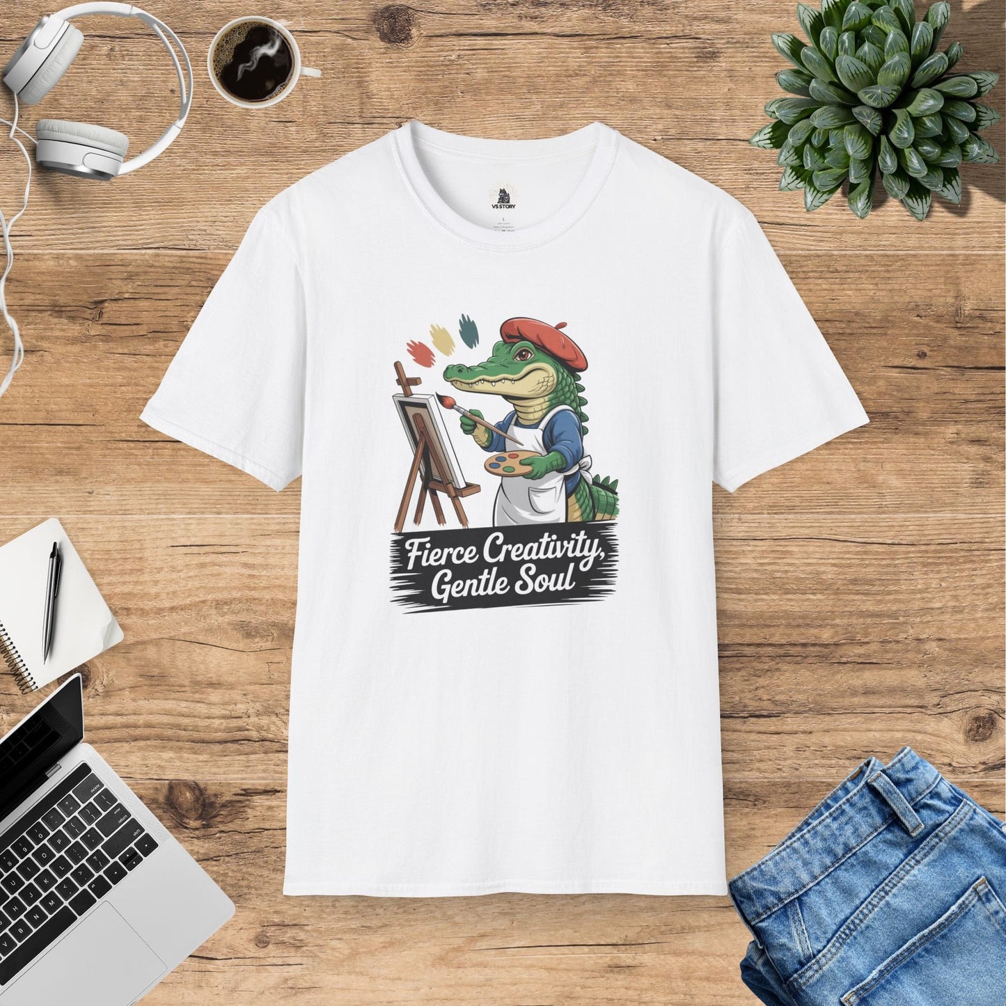 Agnes The Artist Alligator T-Shirt