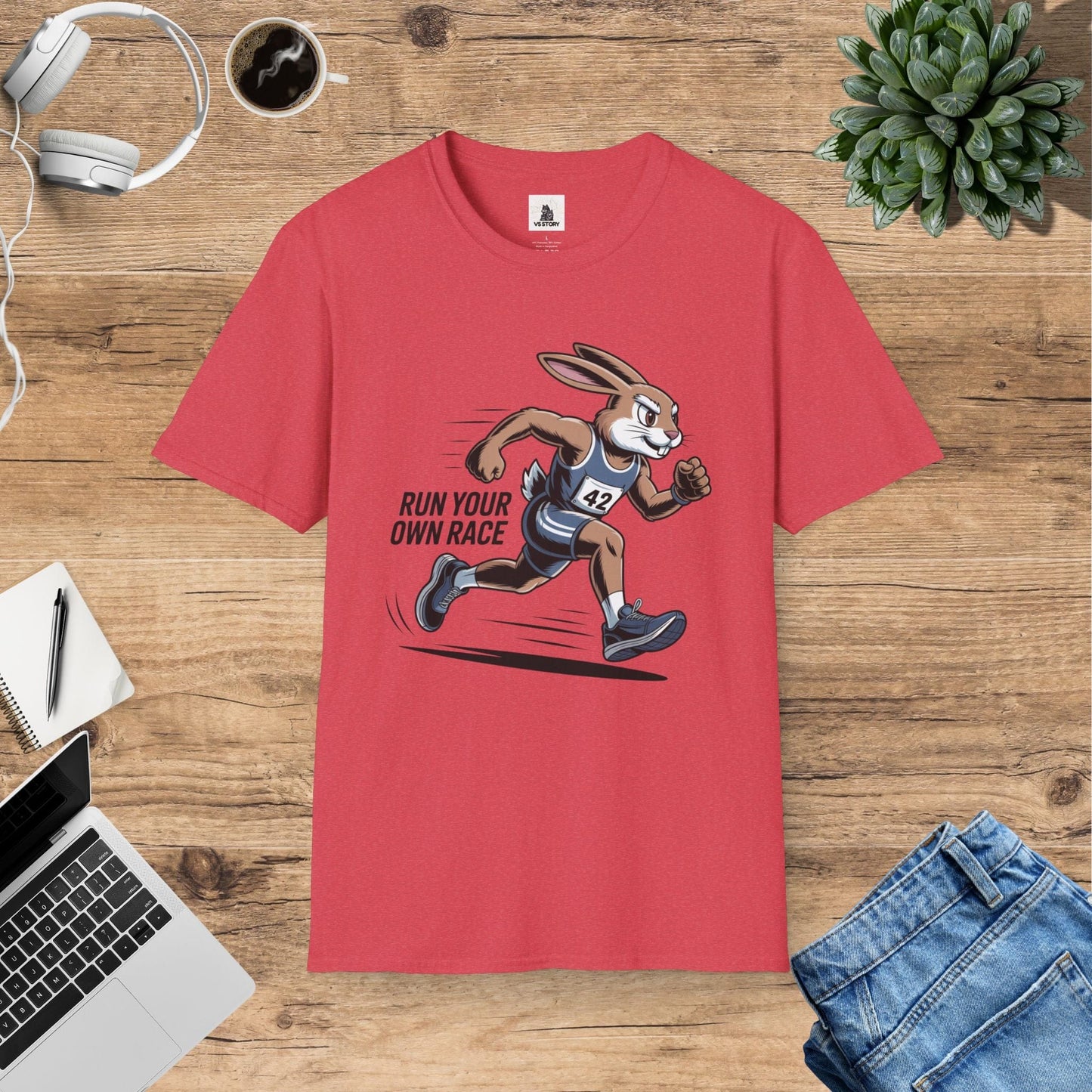 Reggie The Rabbit Marathon Runner T-Shirt