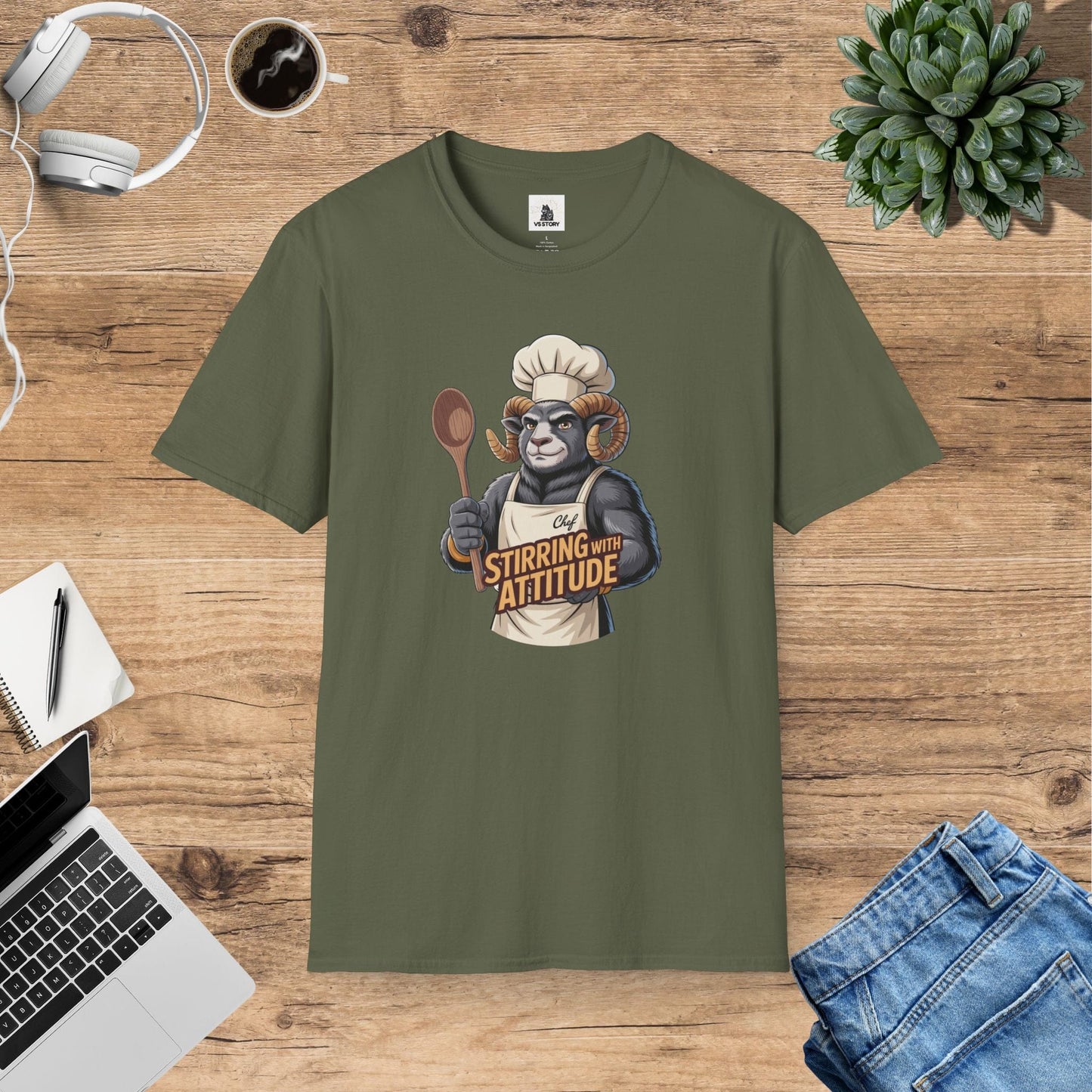 Chef Ramon The Ram - Stirring With Attitude T-Shirt