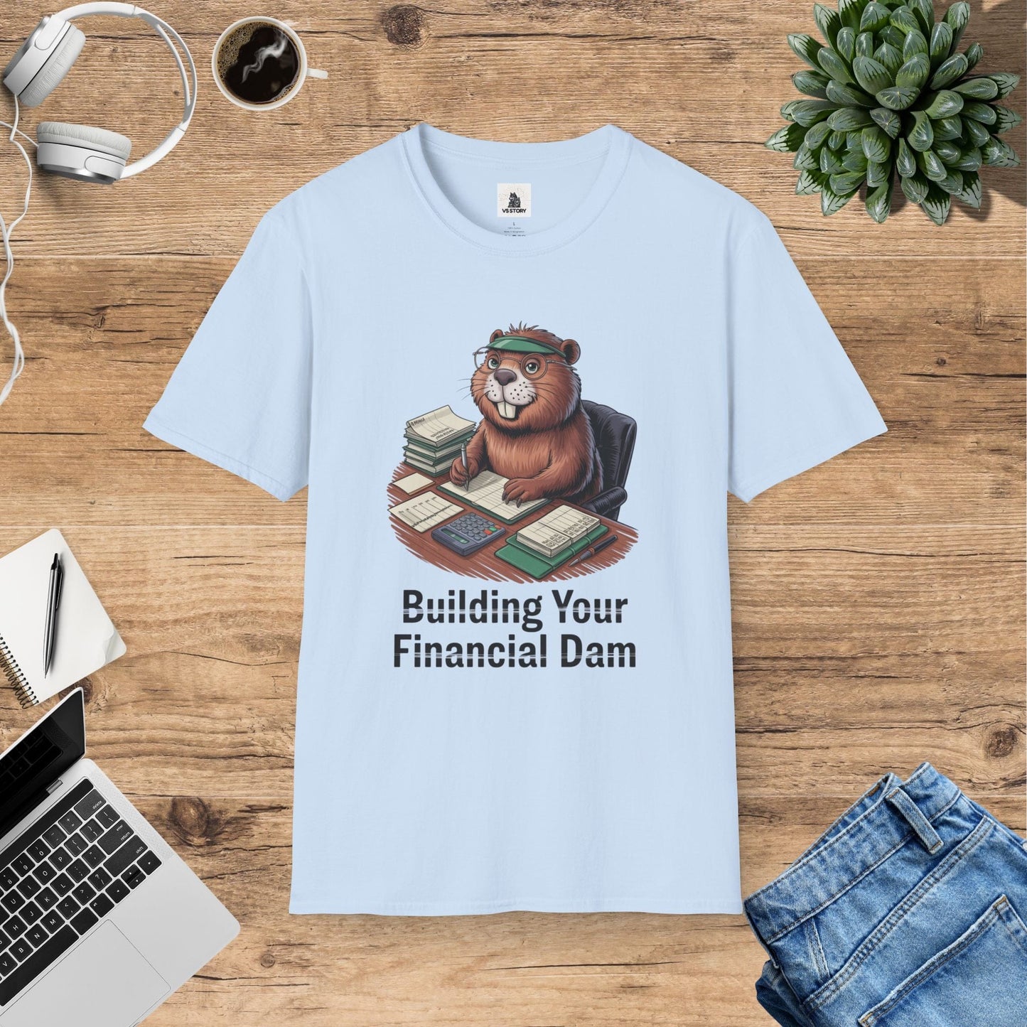 Bartholomew The Bookkeeping Beaver T-Shirt