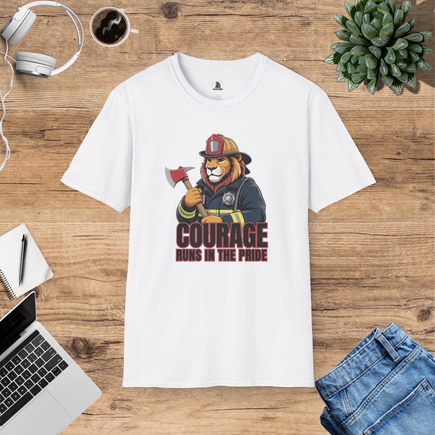 Leo The Firefighter Lion T-Shirt