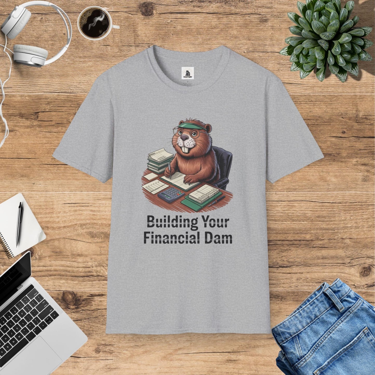 Bartholomew The Bookkeeping Beaver T-Shirt