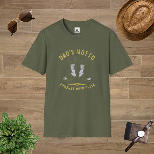 Dad's Motto Comfort Over Style T-Shirt