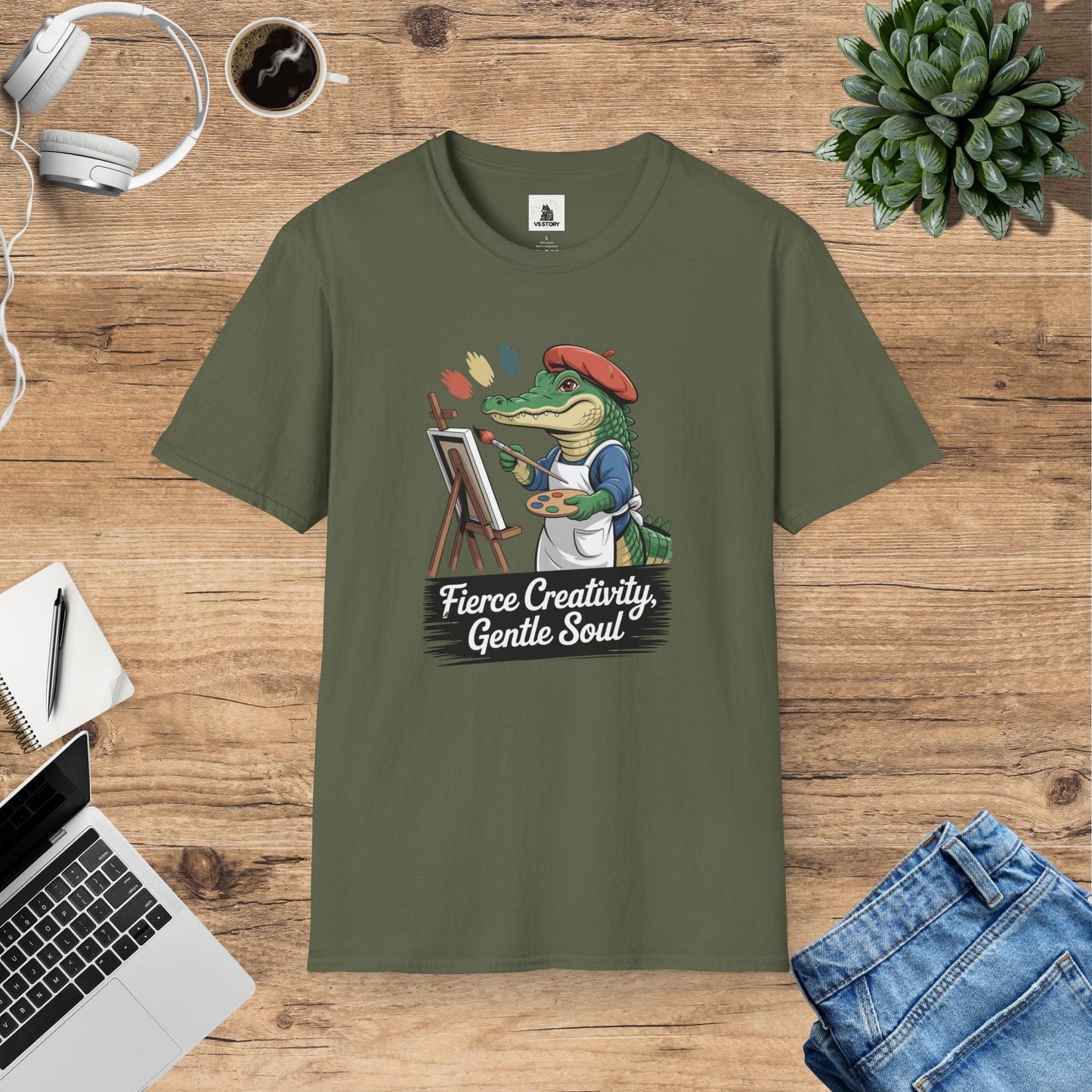 Agnes The Artist Alligator T-Shirt