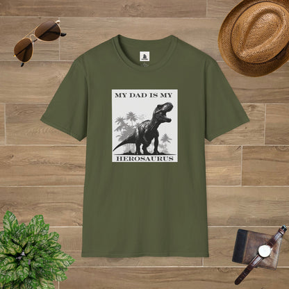 My Dad Is My Herosauraus T-Shirt